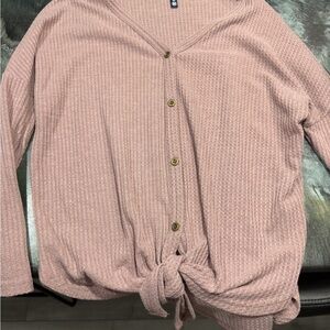 Pink Button-Up Shirt